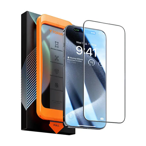 Tempered glass for iPhone 15 Pro Max Torras InstaII Master - For smartphones<<<Tempered glass and screen