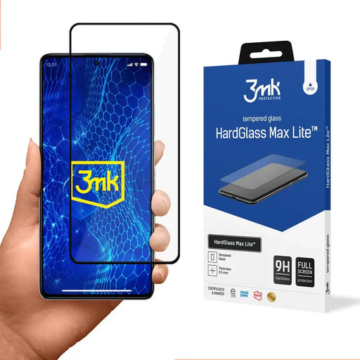 Tempered glass for Xiaomi Redmi Note 12 Pro 9H from the 3mk HardGlass Lite series - Cell phone tempered