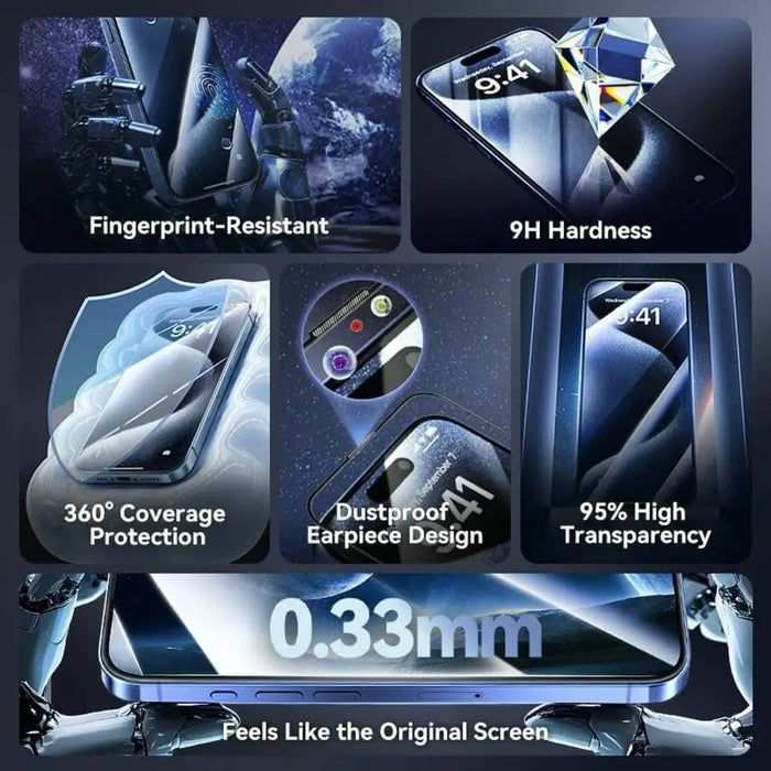 Tempered Glass Mobile Screen Protector Vention KUPTCB-20 iPhone 16 - Електроника Телефони и таблети<<<Компютри|