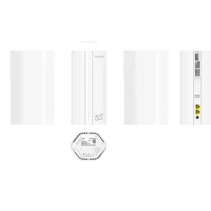 Tenda 5G01 wireless router Gigabit Ethernet Dual-band (2.4 GHz / 5 GHz) 5G White - 3G/4G