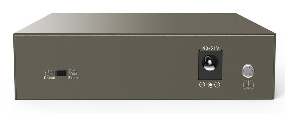 Tenda TEF1105-4-63W network switch Unmanaged Fast Ethernet (10/100) Power over Ethernet (PoE) Desktop/Wall-Mounting Grey