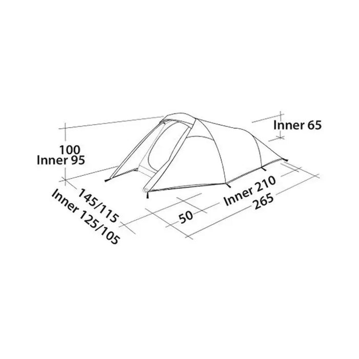 TENT 265X145/115X100CM EASY CAMP ENERGY 200 COMPACT - Палатки<<<Къмпинг<<<Градина<<<Praktiker
