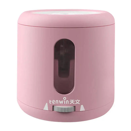 Tenwin 8035-4 battery/USB electric sharpener with container (pink) - Sharpeners<<<School supplies<<<Mom