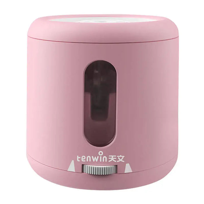 Tenwin 8035-4 battery/USB electric sharpener with container (pink) - Sharpeners<<<School supplies<<<Mom