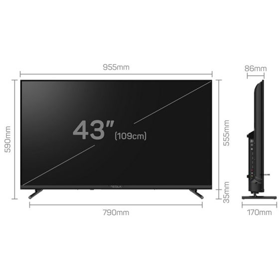 TV TESLA 43E645BFW, 43" (109 cm), Full HD, Smart webOS