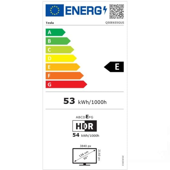 TV TESLA Q50E655GUS, 50" (127 cm), 4K Ultra HD, Google TV