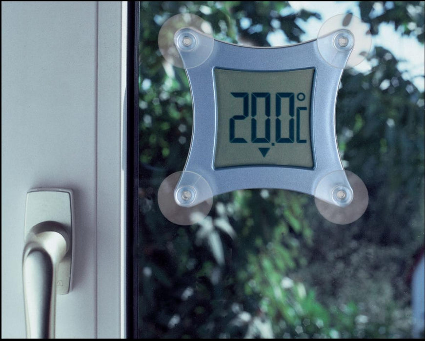 DIGITAL WINDOW THERMOMETER 6.7X6.7