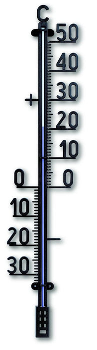 THERMOMETER EXTERIOR PVC BLACK 690MM