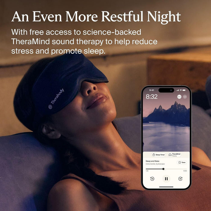 Therabody SleepMask massager Face Black, Blue