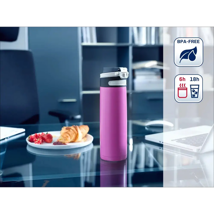 Thermal mug Leifheit Flip 600 ml Purple - Flasks & thermal mugsAGD-TKT<<<Home Appliance - ProductsAGD<<<ActionPL