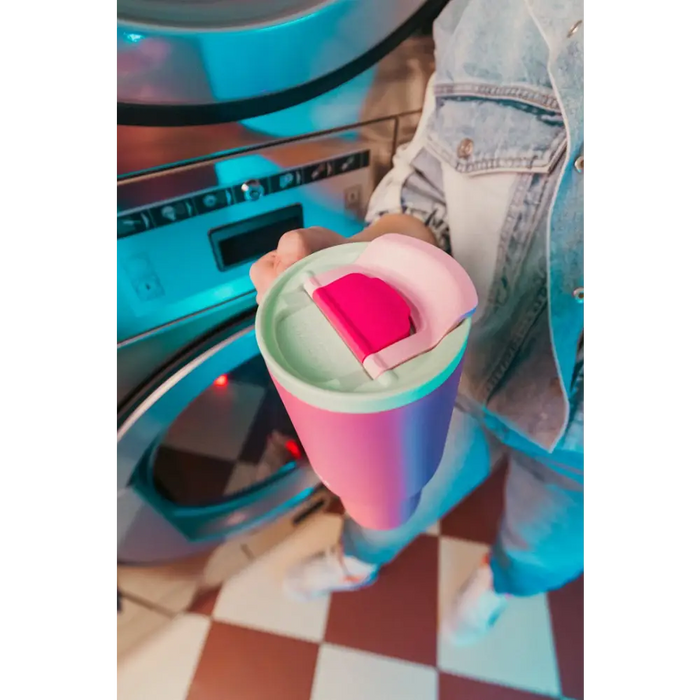 Thermal mug with telescopic straw Kambukka Rio Tumbler 950ml Bubblegum Mint - Flasks & thermal mugsAGD-TKT<<<Home
