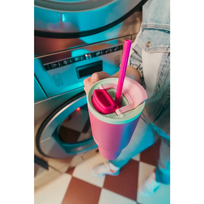 Thermal mug with telescopic straw Kambukka Rio Tumbler 950ml Bubblegum Mint - Flasks & thermal mugsAGD-TKT<<<Home