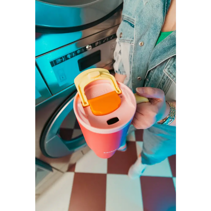 Thermal mug with telescopic straw Kambukka Rio Tumbler 950ml Pink Papaya - Flasks & thermal mugsAGD-TKT<<<Home