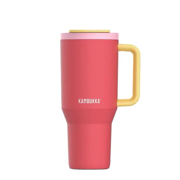 Thermal mug with telescopic straw Kambukka Rio Tumbler 950ml Pink Papaya - Flasks & thermal mugsAGD-TKT<<<Home