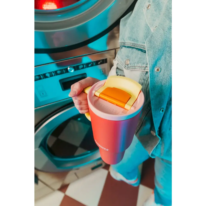 Thermal mug with telescopic straw Kambukka Rio Tumbler 950ml Pink Papaya - Flasks & thermal mugsAGD-TKT<<<Home