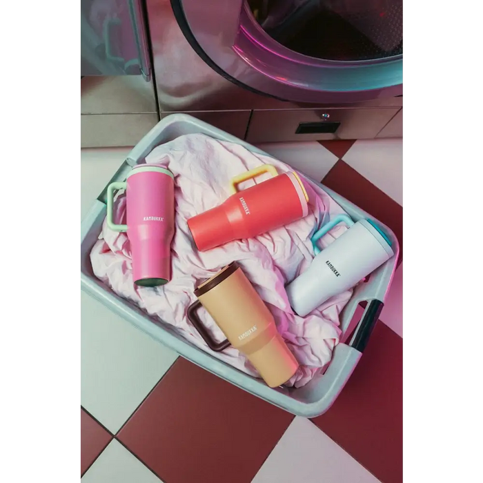 Thermal mug with telescopic straw Kambukka Rio Tumbler 950ml Pink Papaya - Flasks & thermal mugsAGD-TKT<<<Home