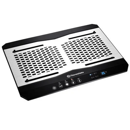 Thermaltake CL-N002-PL12BL-A laptop cooling pad 1300 RPM Aluminium Black - Stands