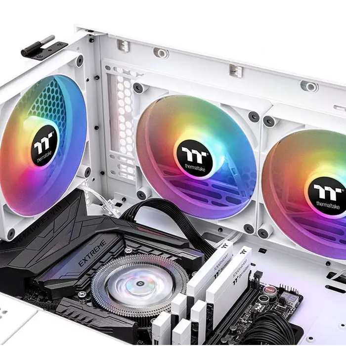 Thermaltake CT140 ARGB Sync PC Cooling Fan 2 Pack White - Охлаждащи системи<<<THERMALTAKE компоненти за
