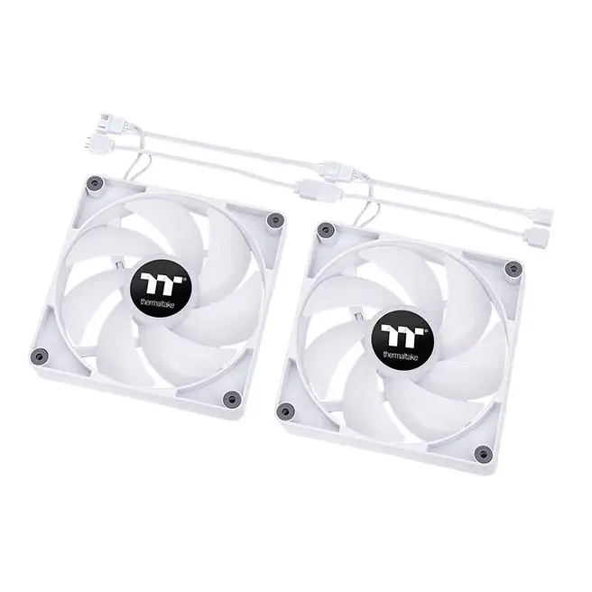 Thermaltake CT140 ARGB Sync PC Cooling Fan 2 Pack White - Охлаждащи системи<<<THERMALTAKE компоненти за