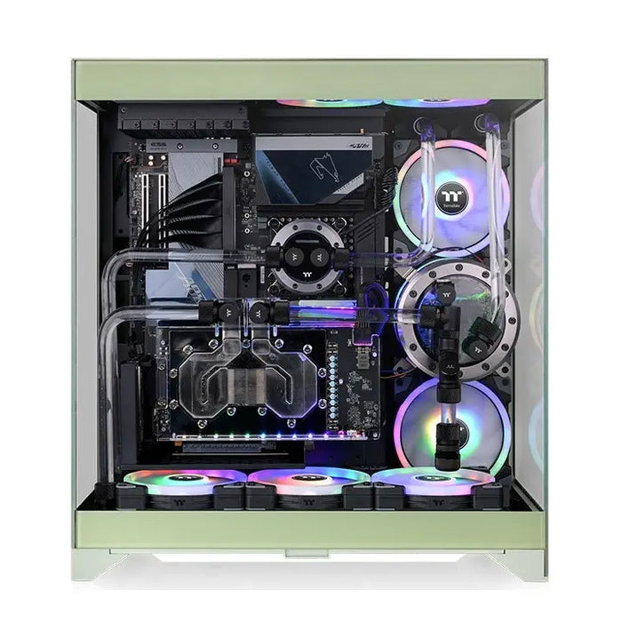 Thermaltake CTE E550 TG Matcha Green - Кутии за компютри<<<THERMALTAKE компоненти за