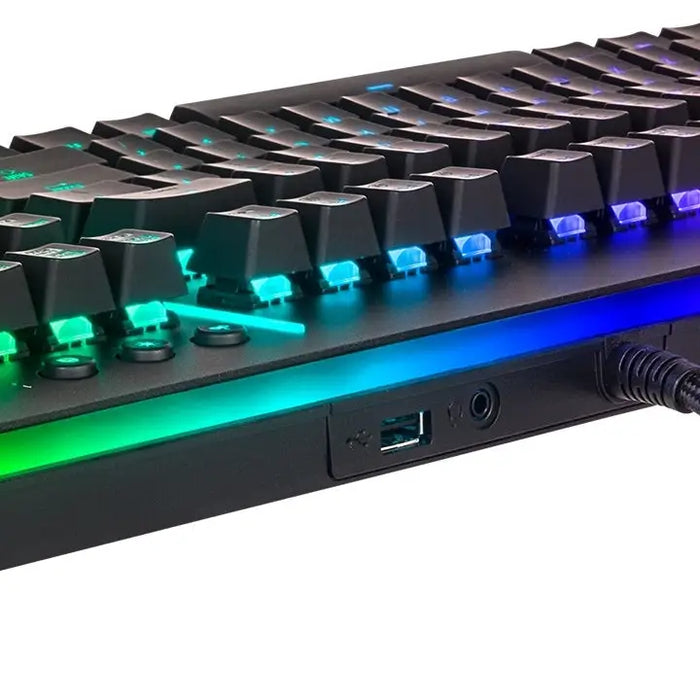 Thermaltake Level 20 RGB Razer Green Switch Black - Клавиатури<<<THERMALTAKE компютърна