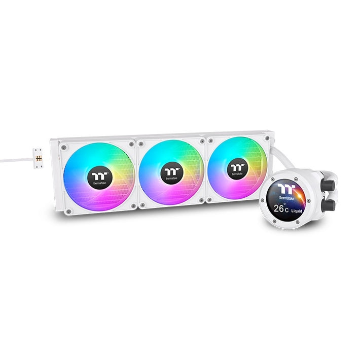 Thermaltake TH360 V2 Ultra EX ARGB Sync CPU Liquid Cooler Snow Edition + Thermaltake Ceres 350 White