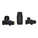 THERMOHEAD SET CAYMAN -3 BLACK THS THERMOSTYLE STRAIGHT 1/2’’ - Фитинги и аксесоари за отопление<<<Отоплителна