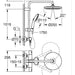THERMOSTATIC SHOWER SYSTEM 266772431 GROHE VITALIO START 250 - Душ системи колони<<<Смесители и