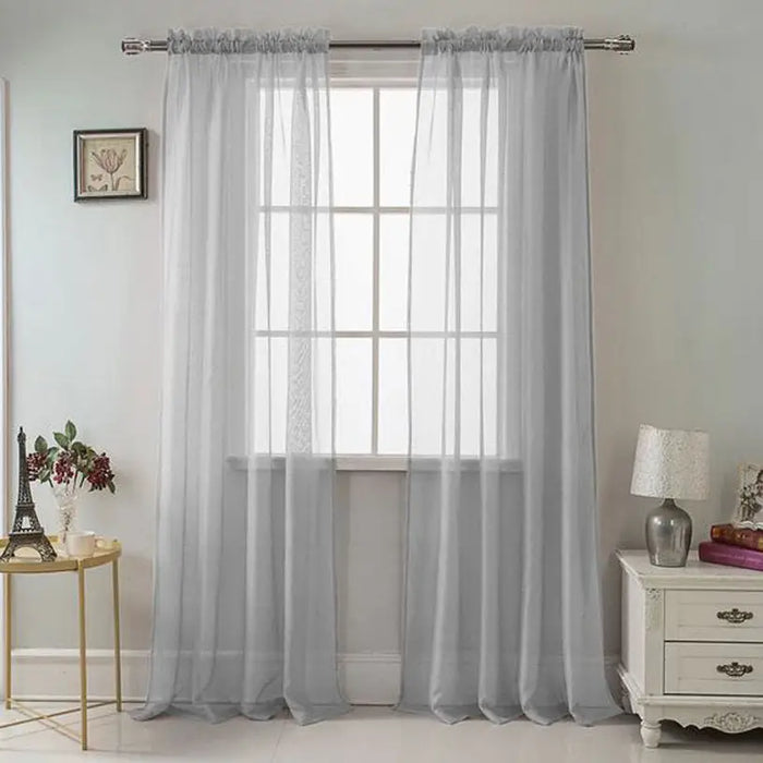 THIN CURTAIN 150X270 CM. STRIPES GRAY - Пердета<<<Корнизи щори и пердета<<<Мебели и интериор<<<Praktiker