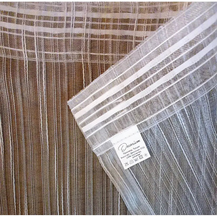 THIN CURTAIN 150X270 CM. STRIPES GRAY - Пердета<<<Корнизи щори и пердета<<<Мебели и интериор<<<Praktiker