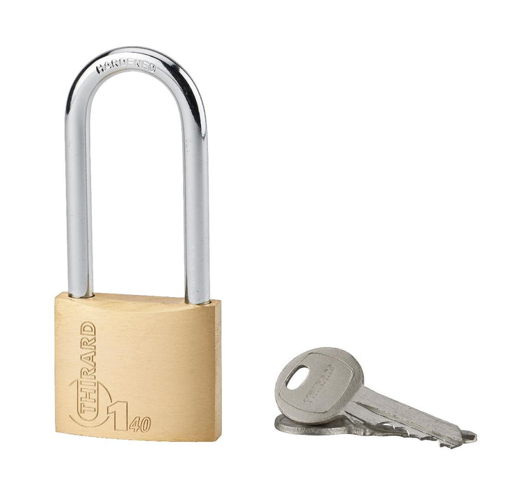 PADLOCK 40MM BRASS LONG SHORT