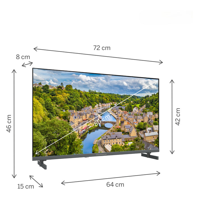 TV THOMSON 32FQG3S15C QLED GOOGLE TV, SMART TV, 32.0 ", 80.0 cm