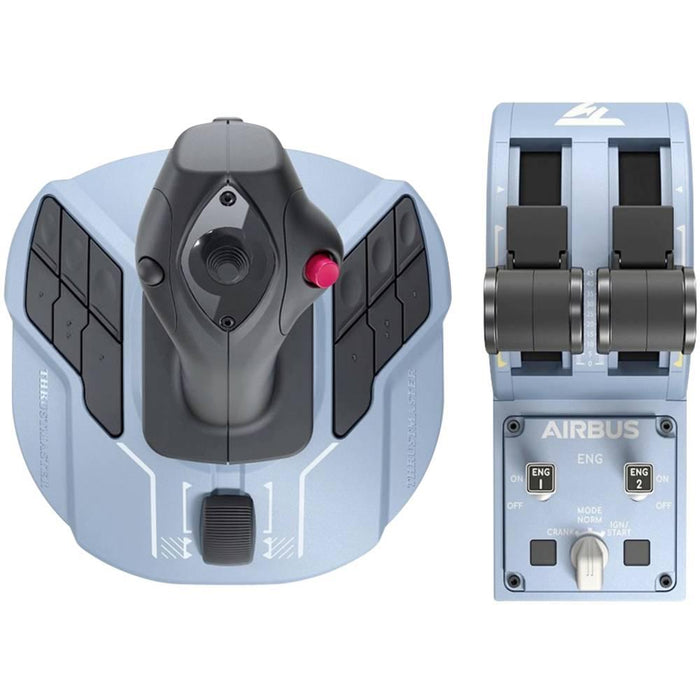 Thrustmaster TCA Officer Pack Airbus Edition Wired Joystick Flight Simulator for PC Black/Blue