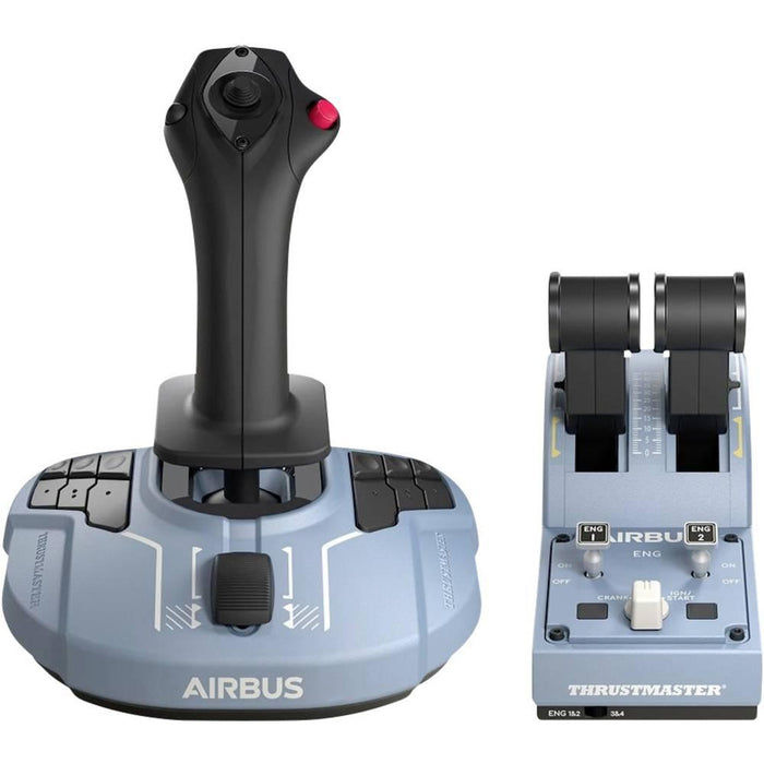 Thrustmaster TCA Officer Pack Airbus Edition Wired Joystick Flight Simulator for PC Black/Blue