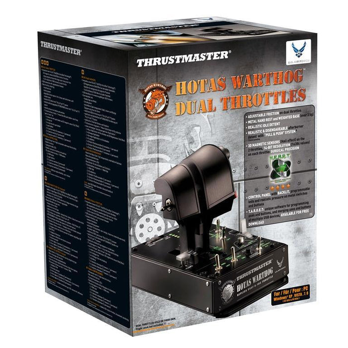 Wired Joystick Thrustmaster HOTAS Warthog Dual Throttles Flight Simulator for PC Black