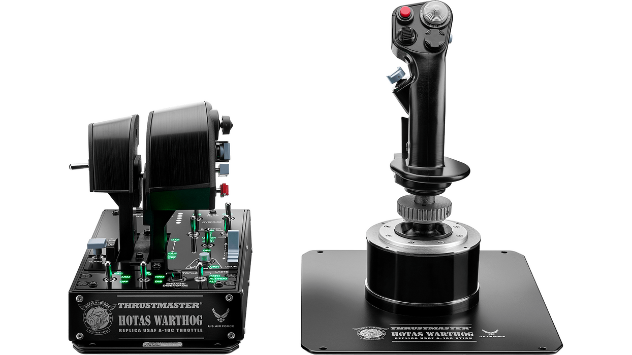 Joystick and Control Panel, Thrustmaster HOTAS Warthog Flight Simulator for PC, Black