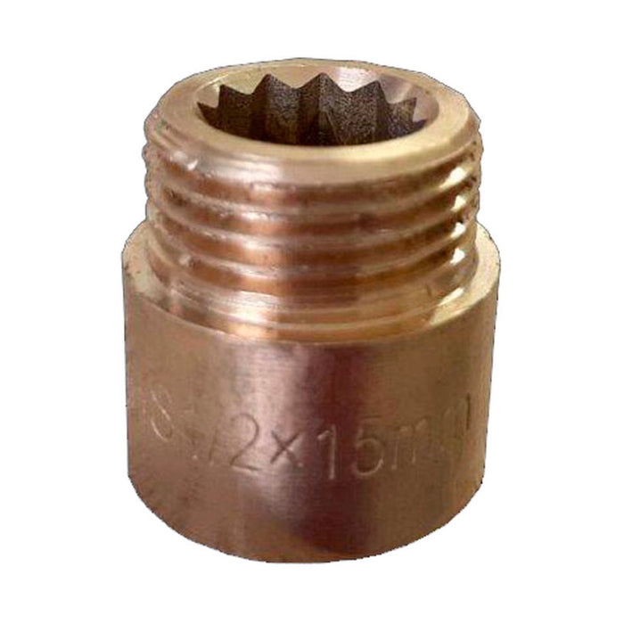 EXTENSION THS THERMOSTYLE BRASS POLISHED