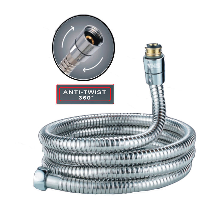 THS THERMOSTYLE ANTI-TWIST SILVER EXTENSION HOSE