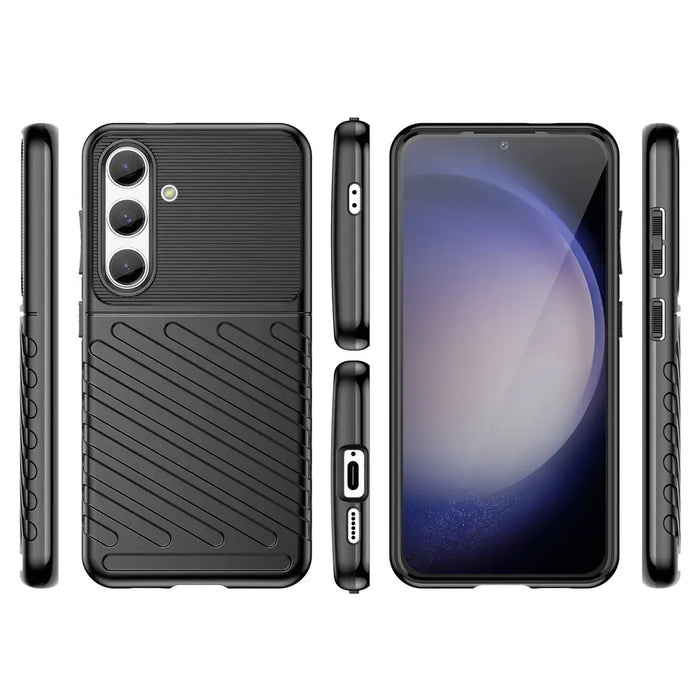 Thunder Case armored case for Samsung Galaxy S24 - black - Cell phone cases and covers<<<HurtelXML