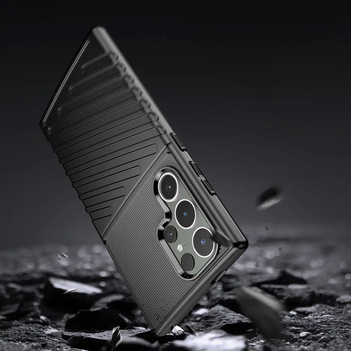 Thunder Case armored case for Samsung Galaxy S24 Ultra - black - Cell phone cases and covers<<<HurtelXML