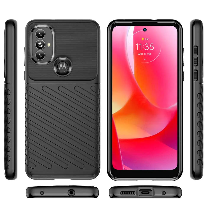 Thunder Case flexible armored cover for Motorola Moto G Power 2022 black - Cell phone cases and covers<<<HurtelXML