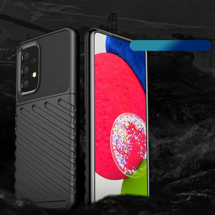 Thunder Case flexible armored cover for Samsung Galaxy A53 5G black - Cell phone cases and covers<<<HurtelXML