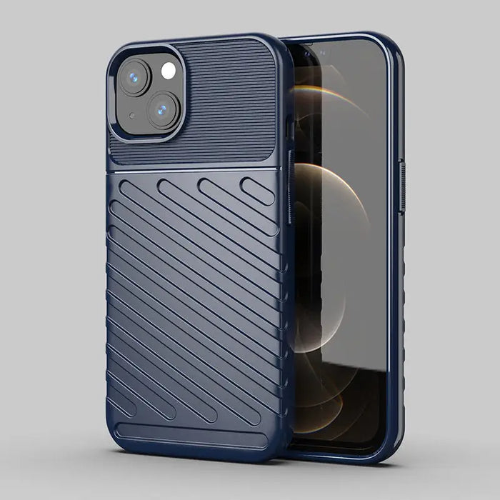 Thunder Case Flexible Tough Rugged Cover TPU Case for iPhone 13 mini blue - Cell phone cases and covers<<<HurtelXML