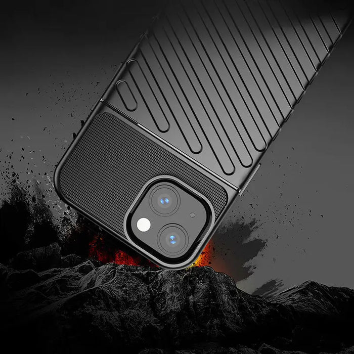Thunder Case Flexible Tough Rugged Cover TPU Case for iPhone 13 mini blue - Cell phone cases and covers<<<HurtelXML