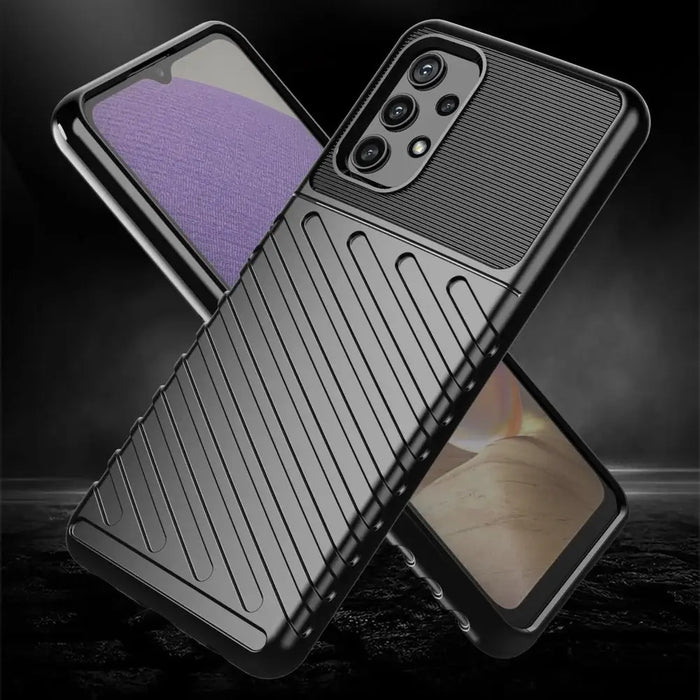 Thunder Case Flexible Tough Rugged Cover TPU Case for Samsung Galaxy A32 5G blue - Cell phone cases