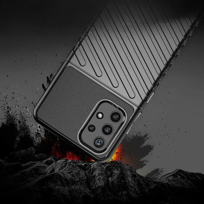Thunder Case Flexible Tough Rugged Cover TPU Case for Samsung Galaxy A32 5G blue - Cell phone cases