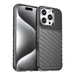 Thunder Case for iPhone 16 Pro Max Silicone Case - Black - Cell phone cases and covers<<<HurtelXML