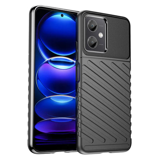 Thunder Case Xiaomi Poco X5 5G / Redmi Note 12 5G silicone armor case black - Cell phone cases and covers<<<HurtelXML