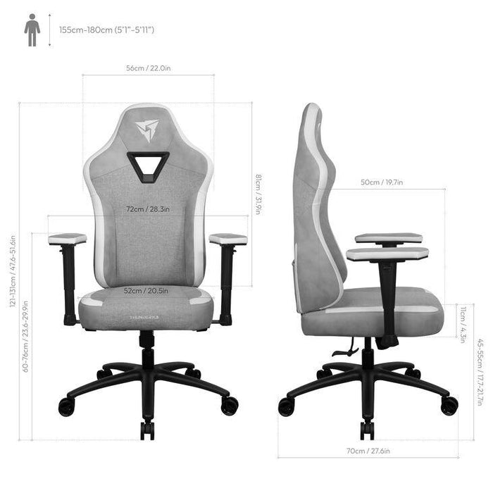 ThunderX3 EAZE Loft gaming chair - Grey