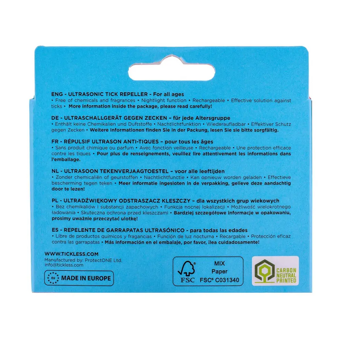 Tickless Run Blue Tick Repeller for Humans - Insect repellantsWYS-ODO<<<Home accessoriesWYS<<<ActionPL